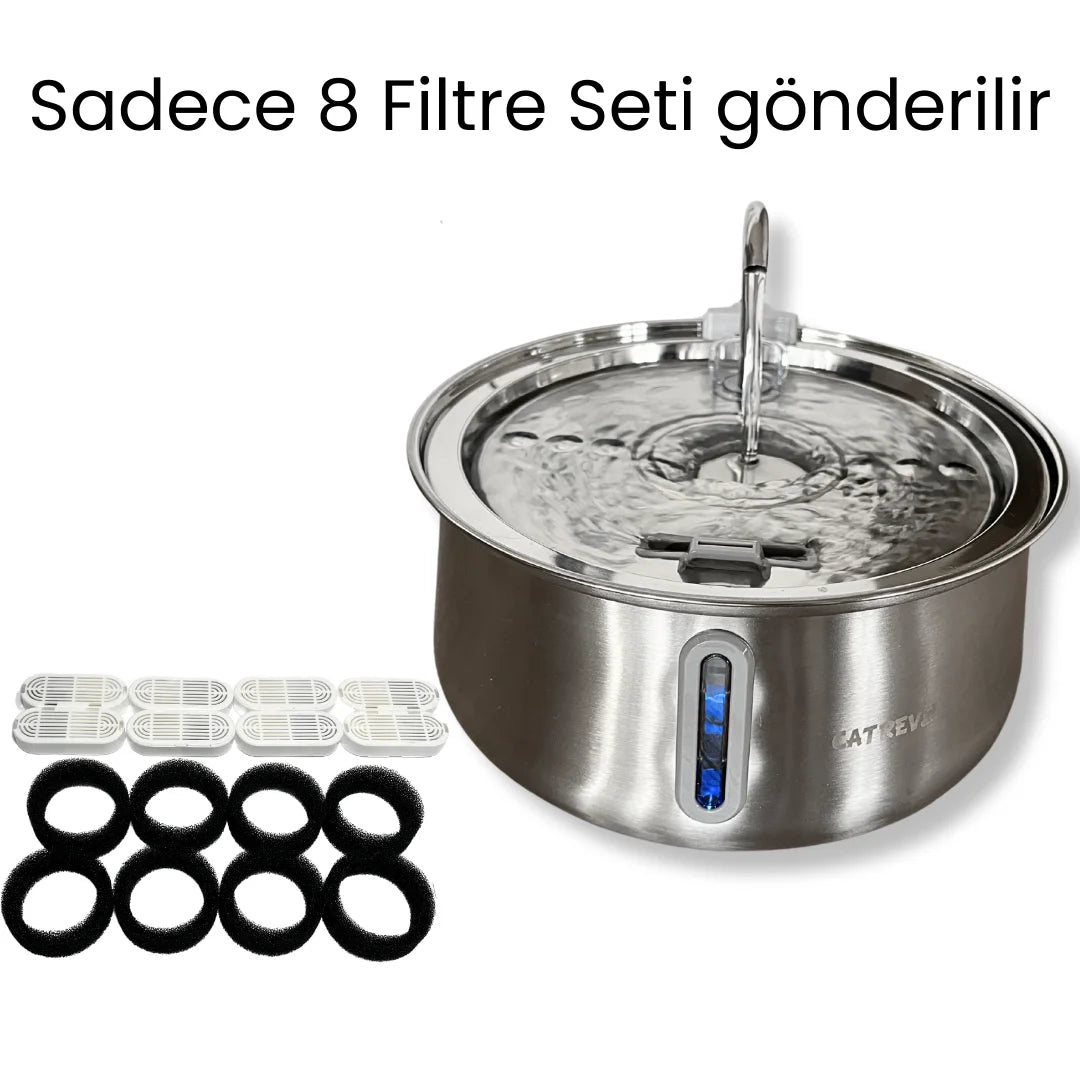 Catrevi™ 8'li Filtre Seti (Kedi su pınarı için)