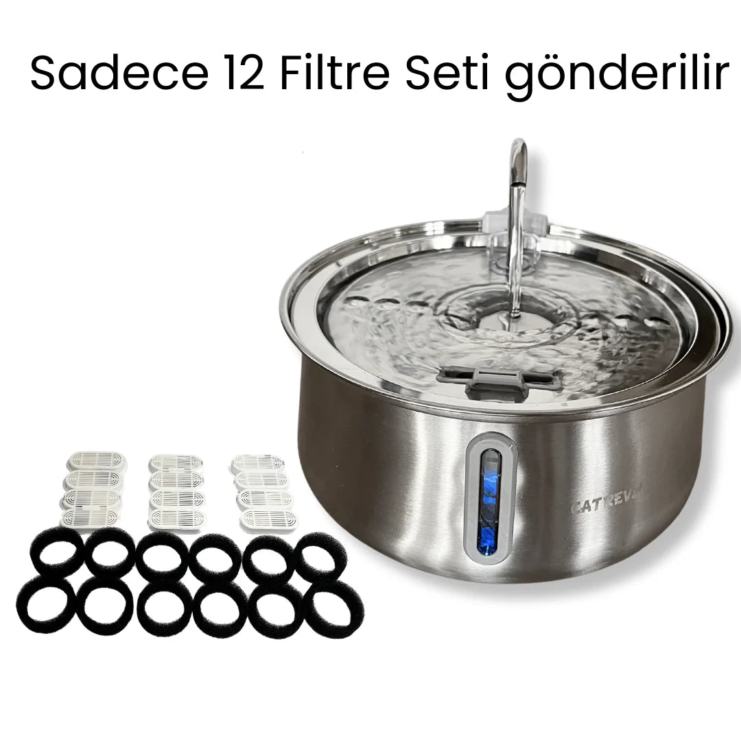Catrevi™ 12'li Filtre Seti (Kedi su pınarı için)