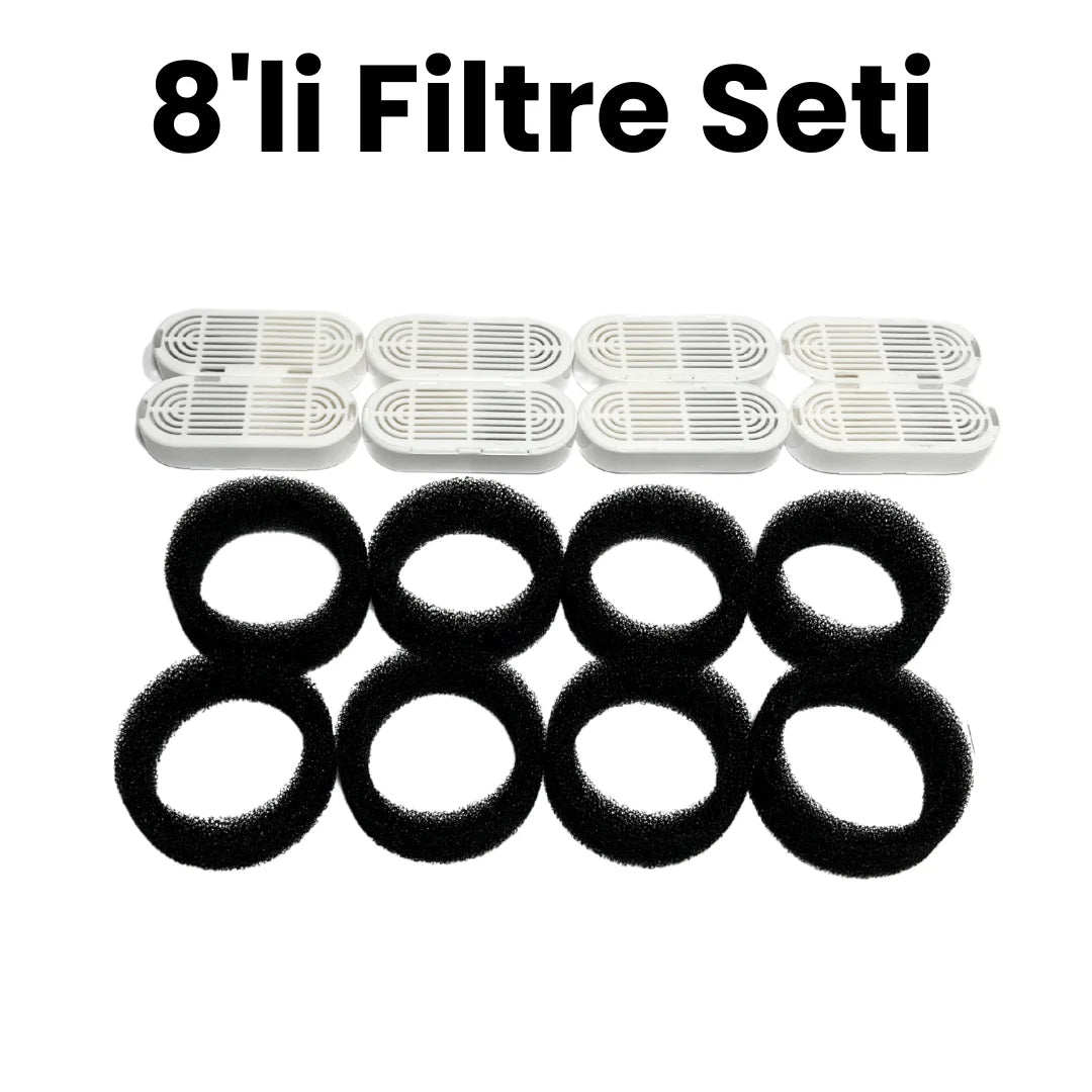 Catrevi™ 8'li Filtre Seti (Kedi su pınarı için)