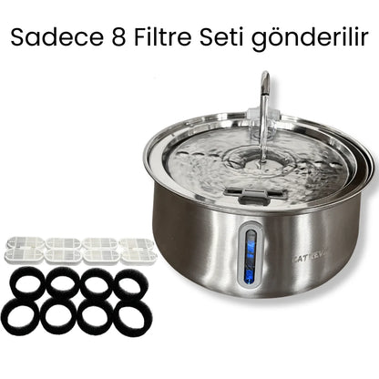 Catrevi™ 8'li Filtre Seti (Kedi su pınarı için)