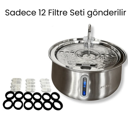 Catrevi™ 12'li Filtre Seti (Kedi su pınarı için)