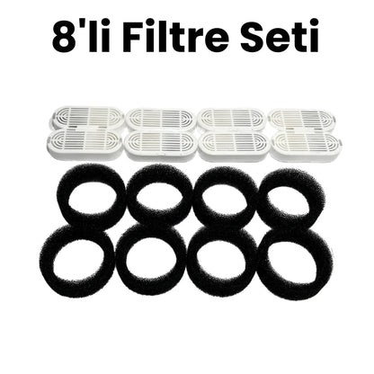 Catrevi™ 8'li Filtre Seti (Kedi su pınarı için)