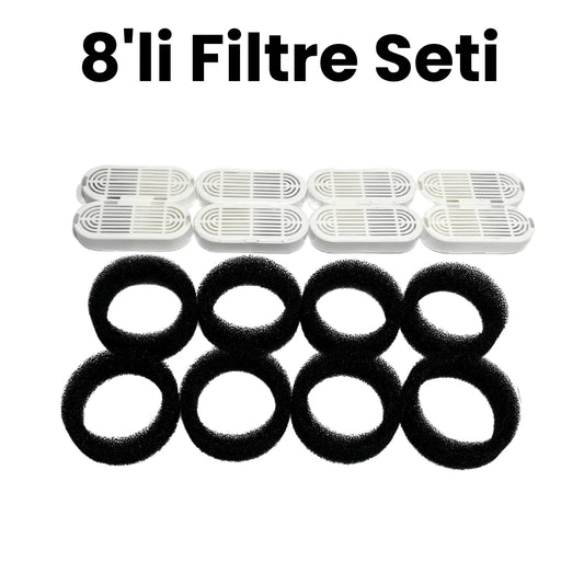 Catrevi™ 8'li Filtre Seti (Kedi su pınarı için)