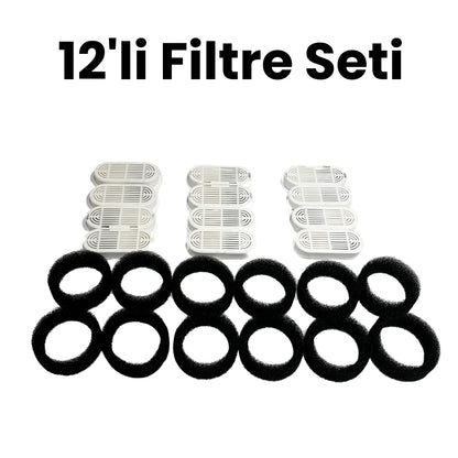 Catrevi™ 12'li Filtre Seti (Kedi su pınarı için)