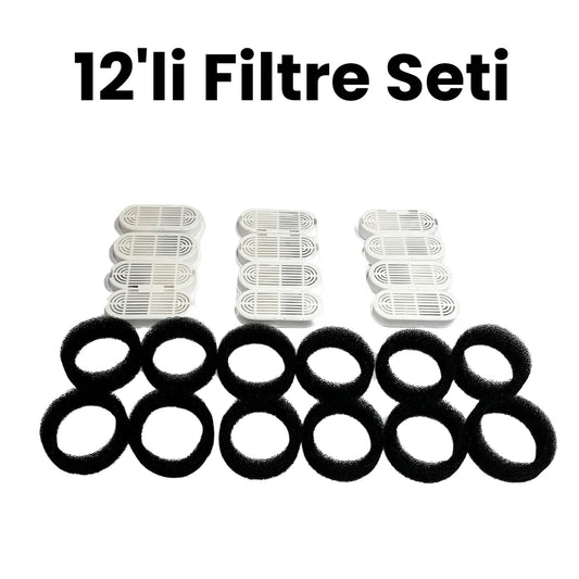 Catrevi™ 12'li Filtre Seti (Kedi su pınarı için)