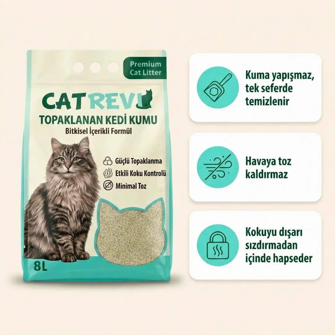 Catrevi Bitkisel Kedi Kumu